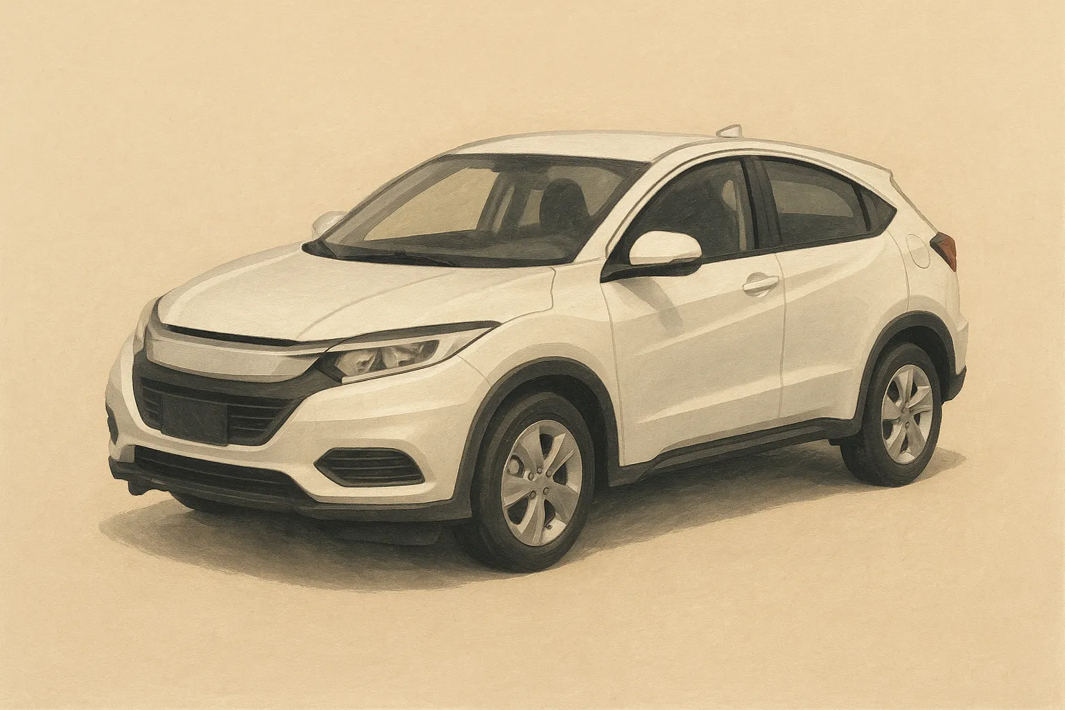 Honda Vezel — художественная иллюстрация