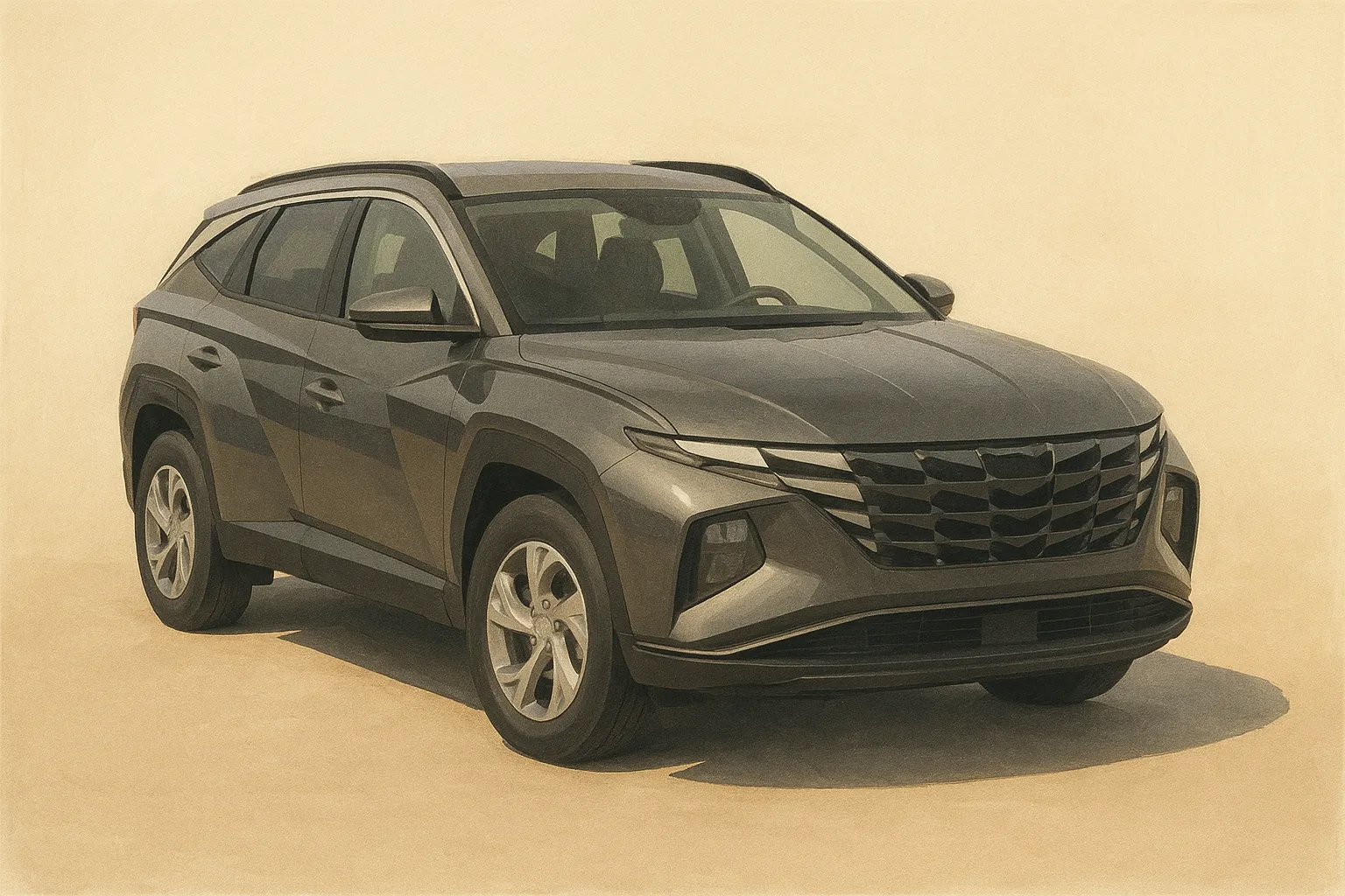 Hyundai Tucson — художественная иллюстрация