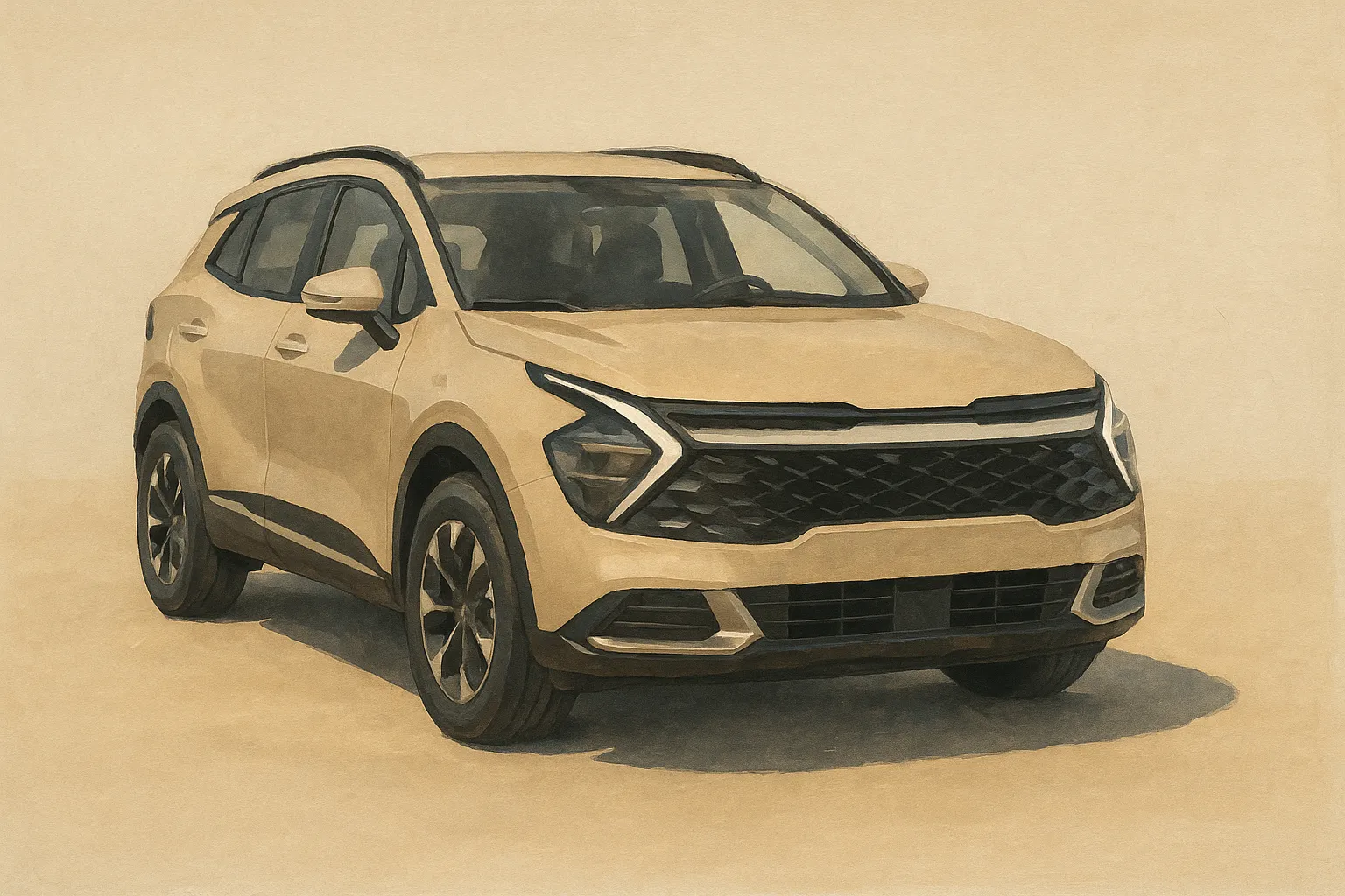 Kia Sportage — художественная иллюстрация