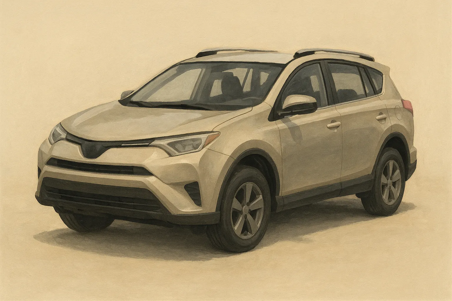 Toyota RAV4 — художественная иллюстрация